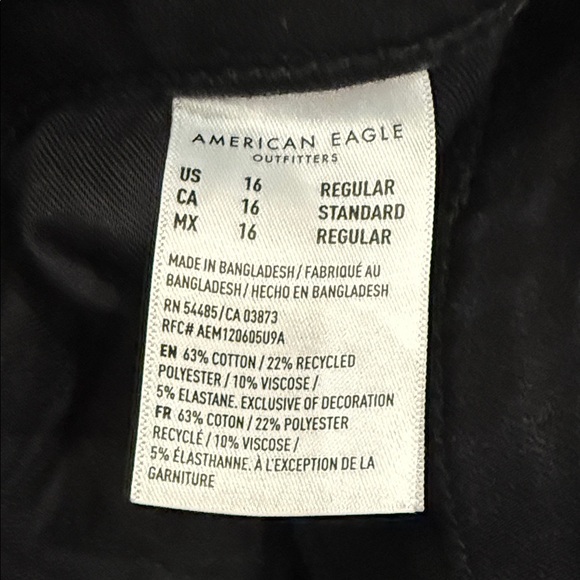 American Eagle Outfitters High Rise Black Jeans - Picture 3 of 5